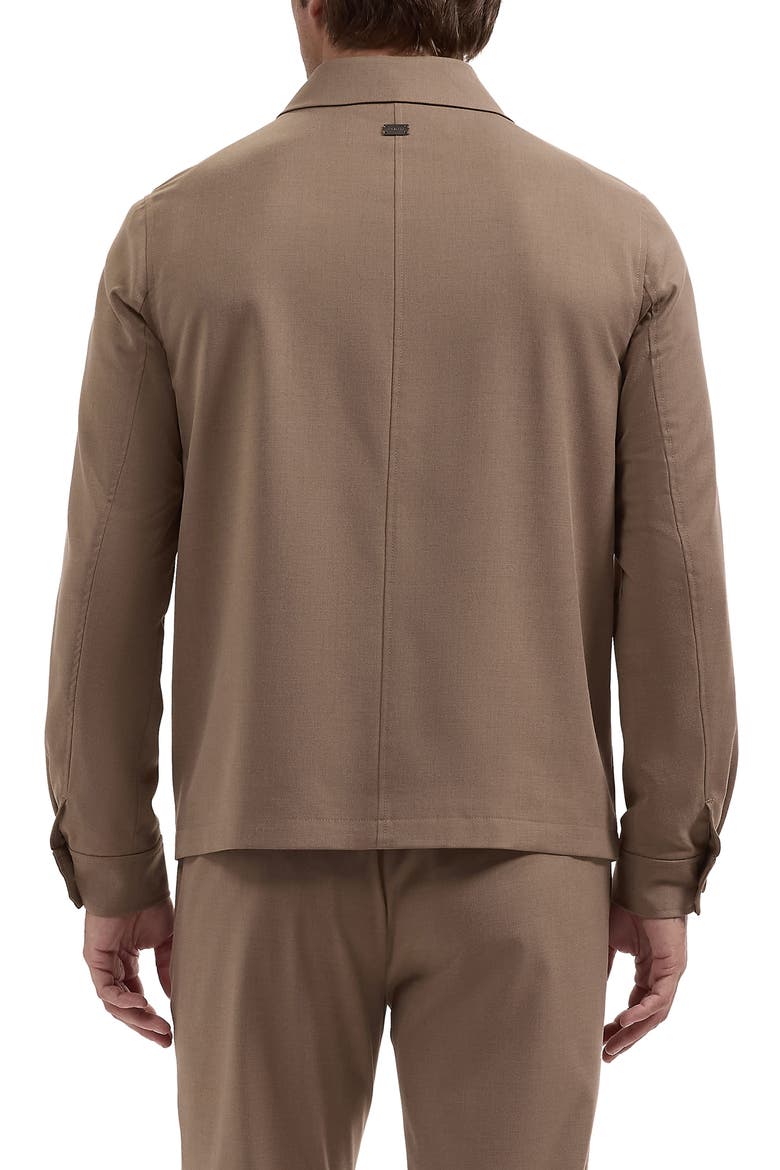 Travel Tech Shirt Jacket, Alternate, color, TOBACCO