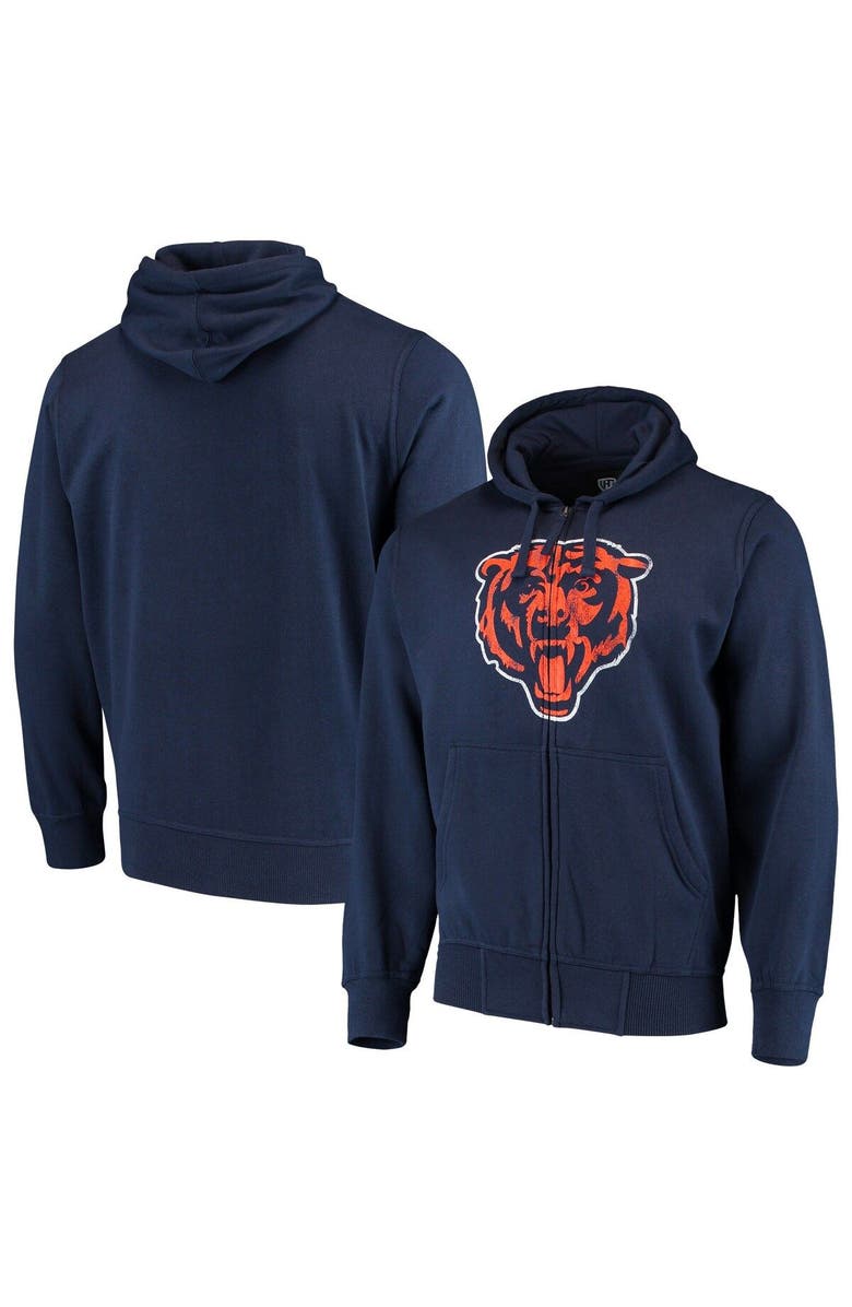 STARTER Men's G-III Sports by Carl Banks Navy Chicago Bears Primary Logo Full-Zip Hoodie, Main, color, 