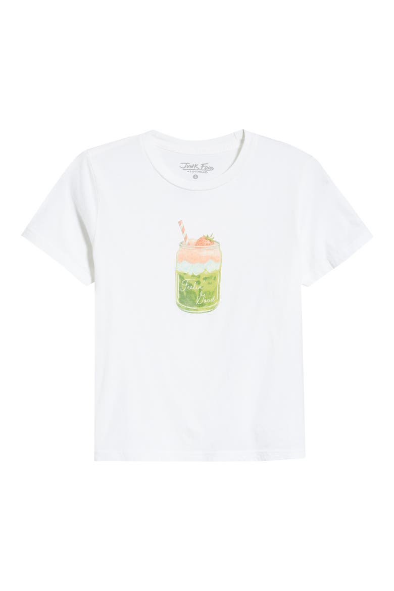 Feelin Good Matcha Graphic T-Shirt, Alternate, color, VINTAGE WHITE