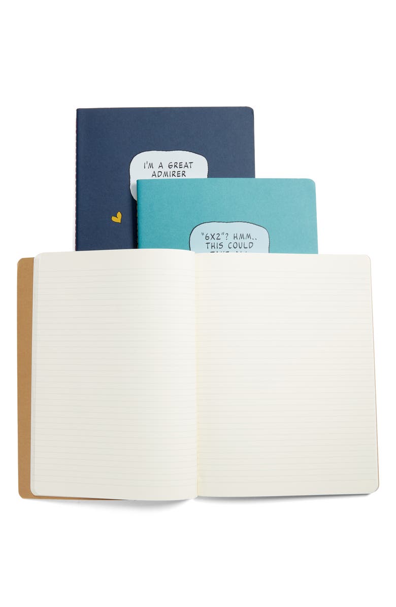 Moleskine Le Peanuts Set of 3 Extra-Large Ruled Notebooks, Alternate, color, Multicolor Pack