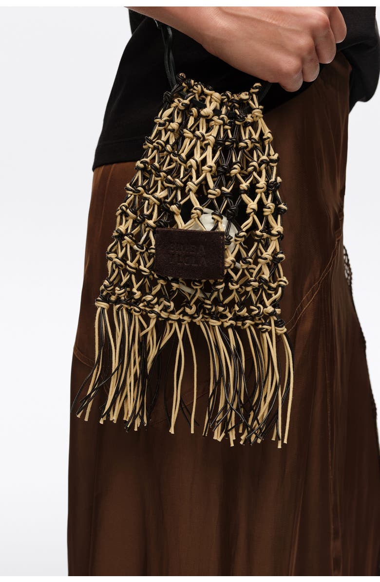 Bimba y Lola Small Leather Bag, Alternate, color, Vanilla
