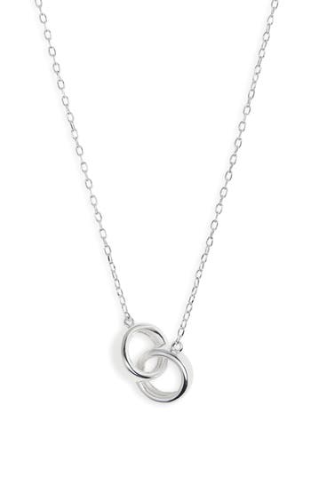 Argento Vivo Circle Link Necklace In Silver