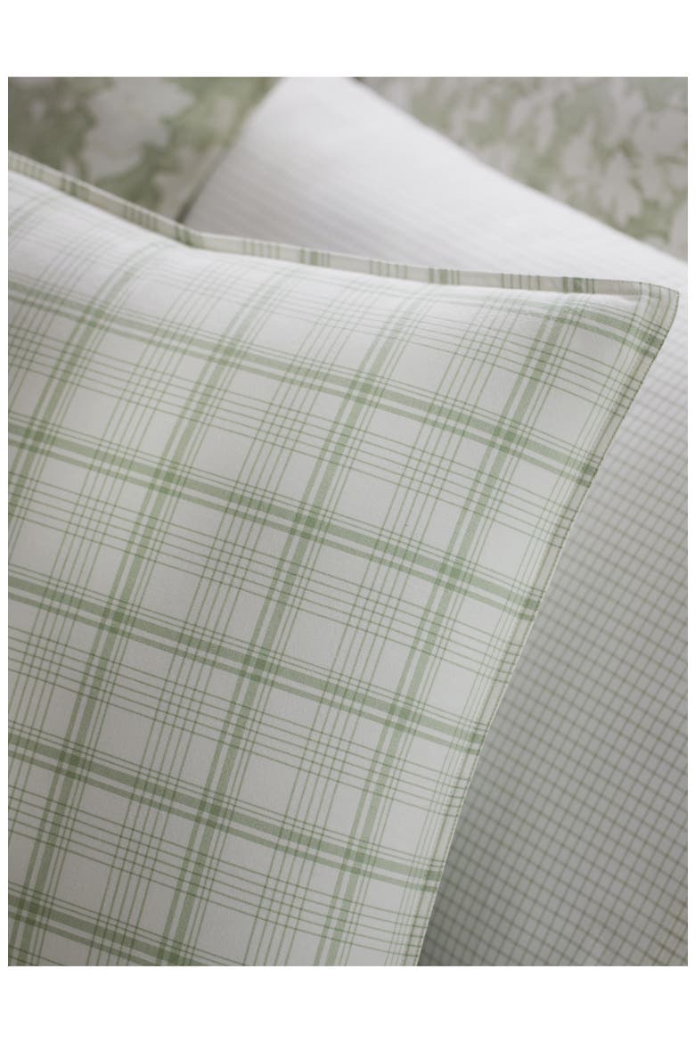 Maisie Plaid Throw Pillow, Alternate, color, GREEN