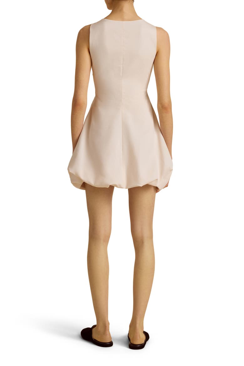 Cotton Bubble Dress w/ Cutout, Alternate, color, Ecru