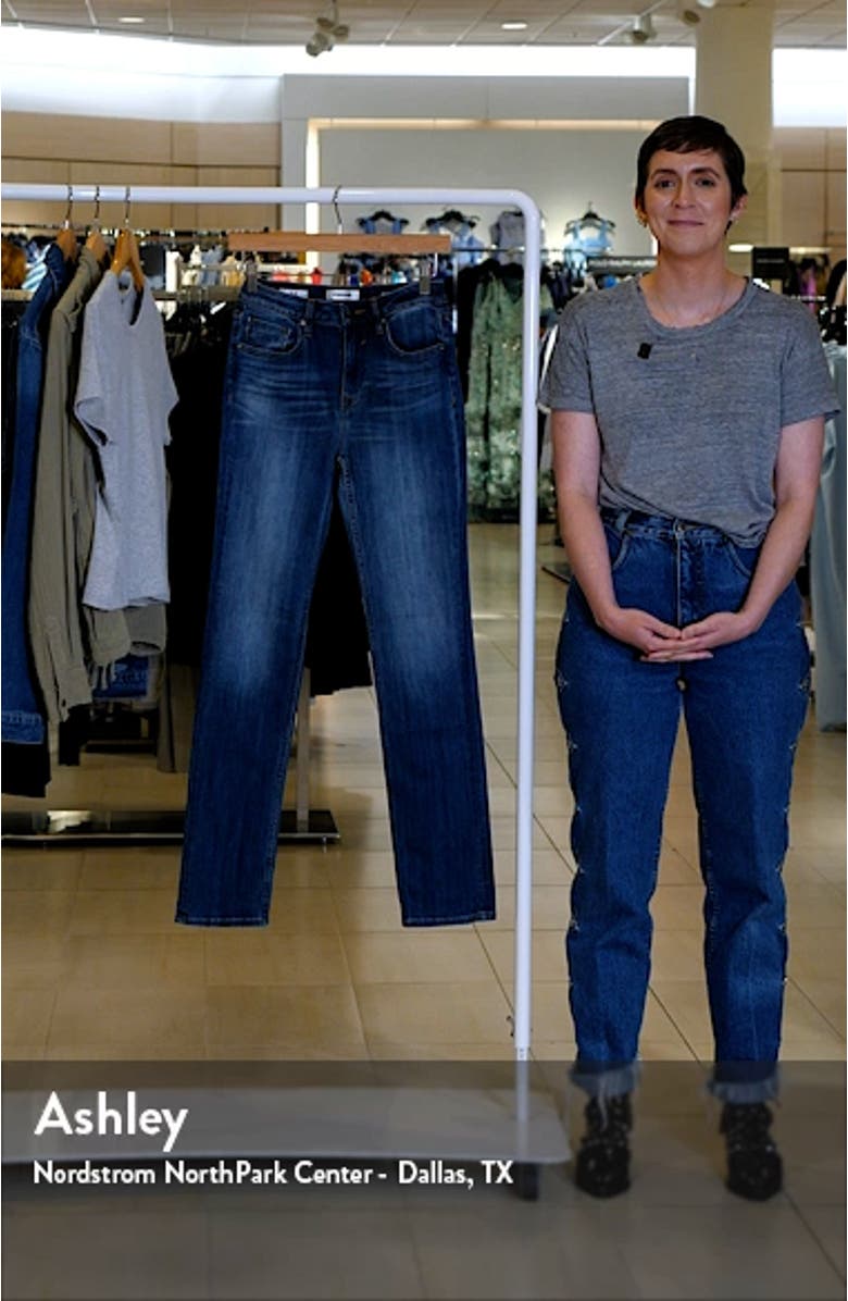 Ace High Waist Slim Straight Leg Jeans, sales video thumbnail