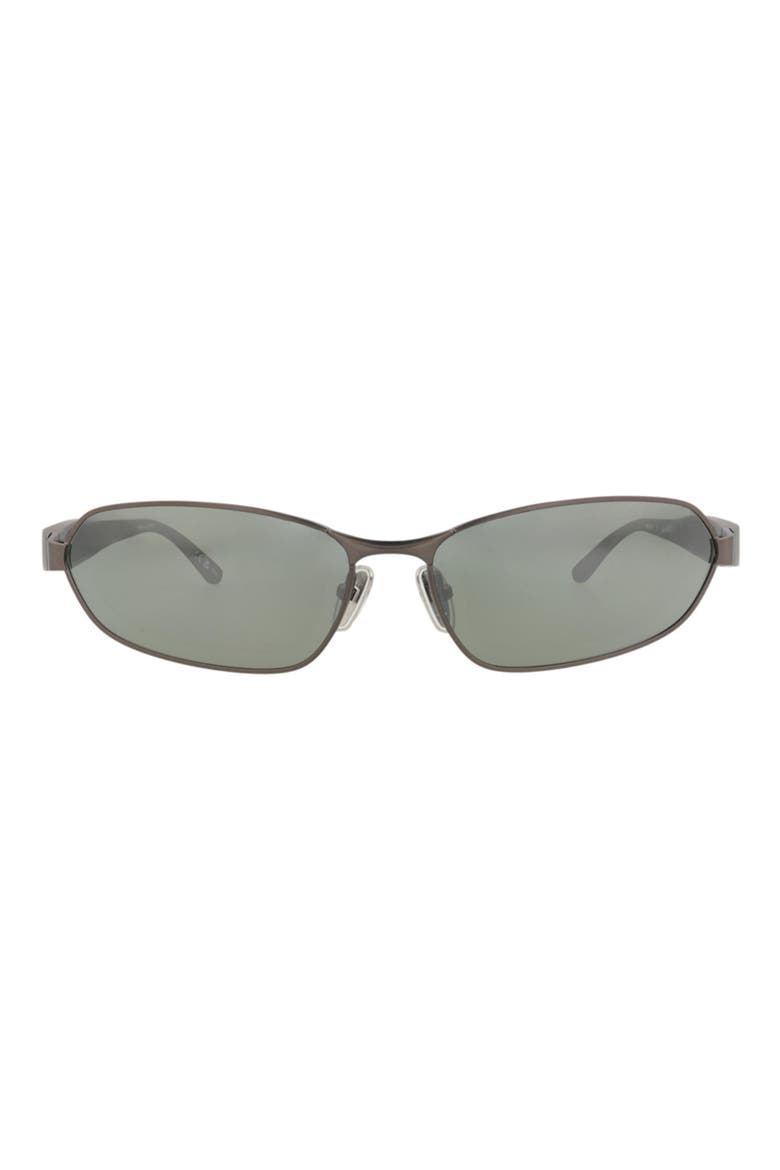 66mm Novelty Sunglasses, Main, color, RUTHENIUM RUTHENIUM GREEN