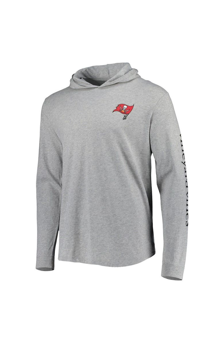 vineyard vines Men's Vineyard Vines Heathered Gray Tampa Bay Buccaneers Local Long Sleeve Hoodie T-Shirt, Alternate, color, Heather Gray