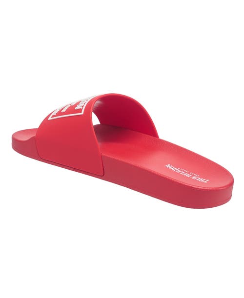 True Religion Kendrick Logo Slide In Red