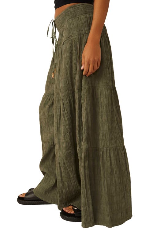 Free People Free-est In Paradise Wide Leg Pants In Green