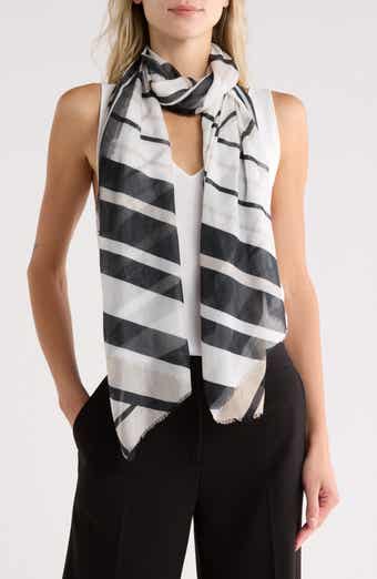 Diagonal Stripe Oblong Scarf