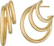 Bony Levy 14K Gold Triple Hoop Earrings