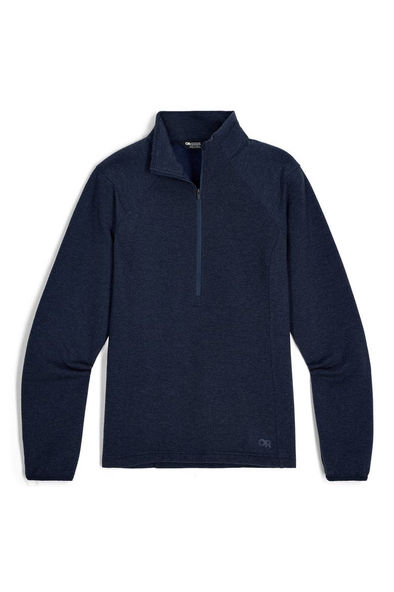 Crescent Fleece Half Zip Pullover, Alternate, color, DARK NAVY