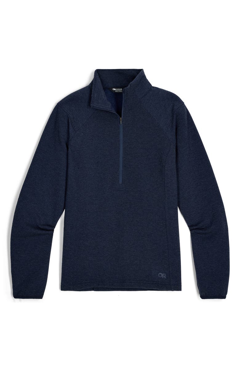 Outdoor Research Crescent Fleece Half Zip Pullover, Alternate, color, Dark Navy