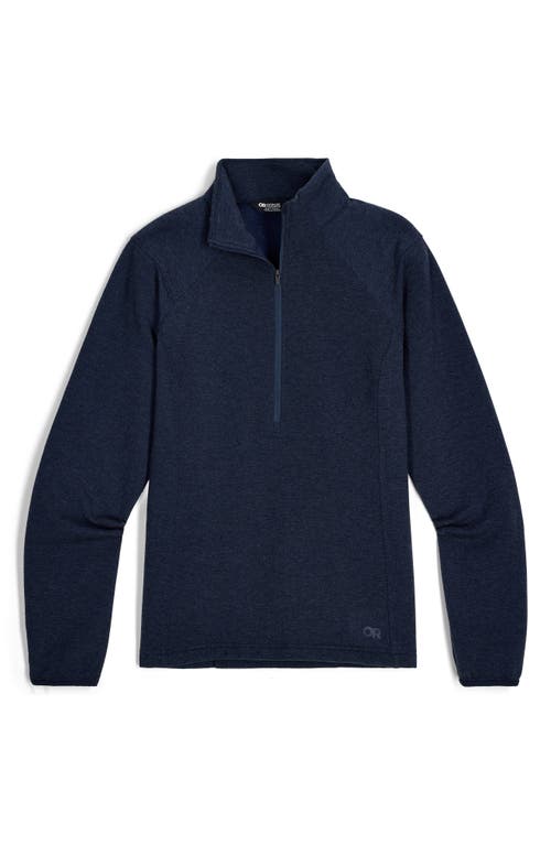 Outdoor Research Crescent Fleece Half Zip Pullover In Blue