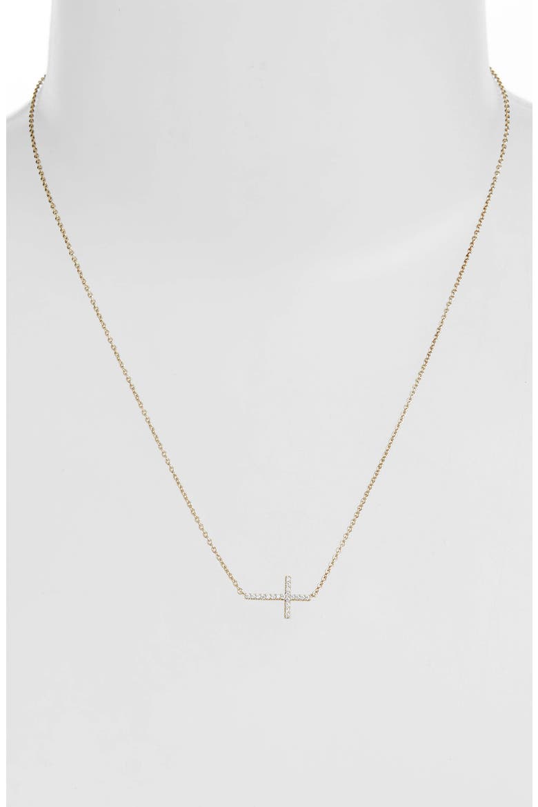 Cross Pendant Necklace, Alternate, color, GOLD