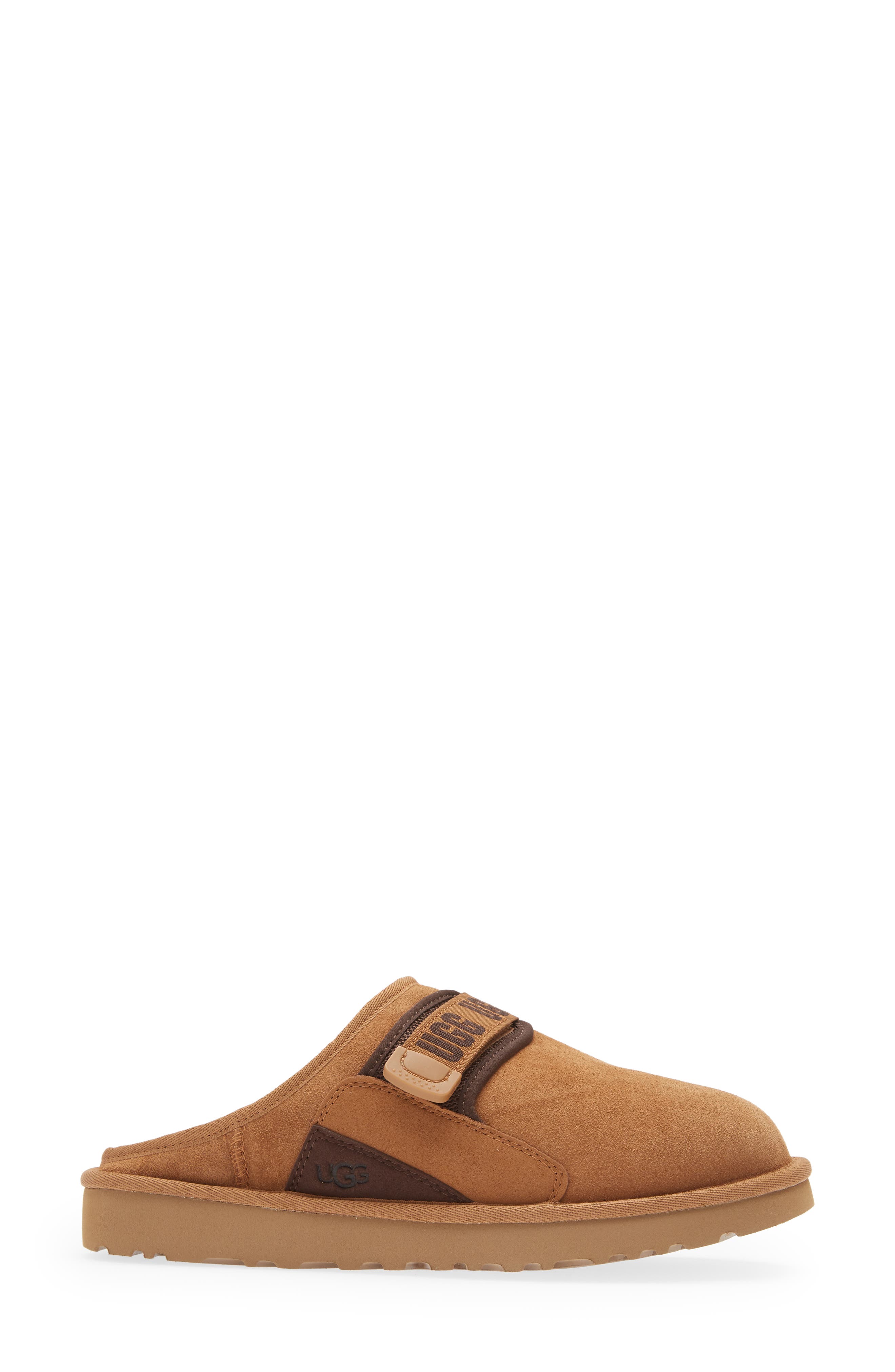 Dune Genuine Shearling Lined Slipper, Alternate, color, CHESTNUT