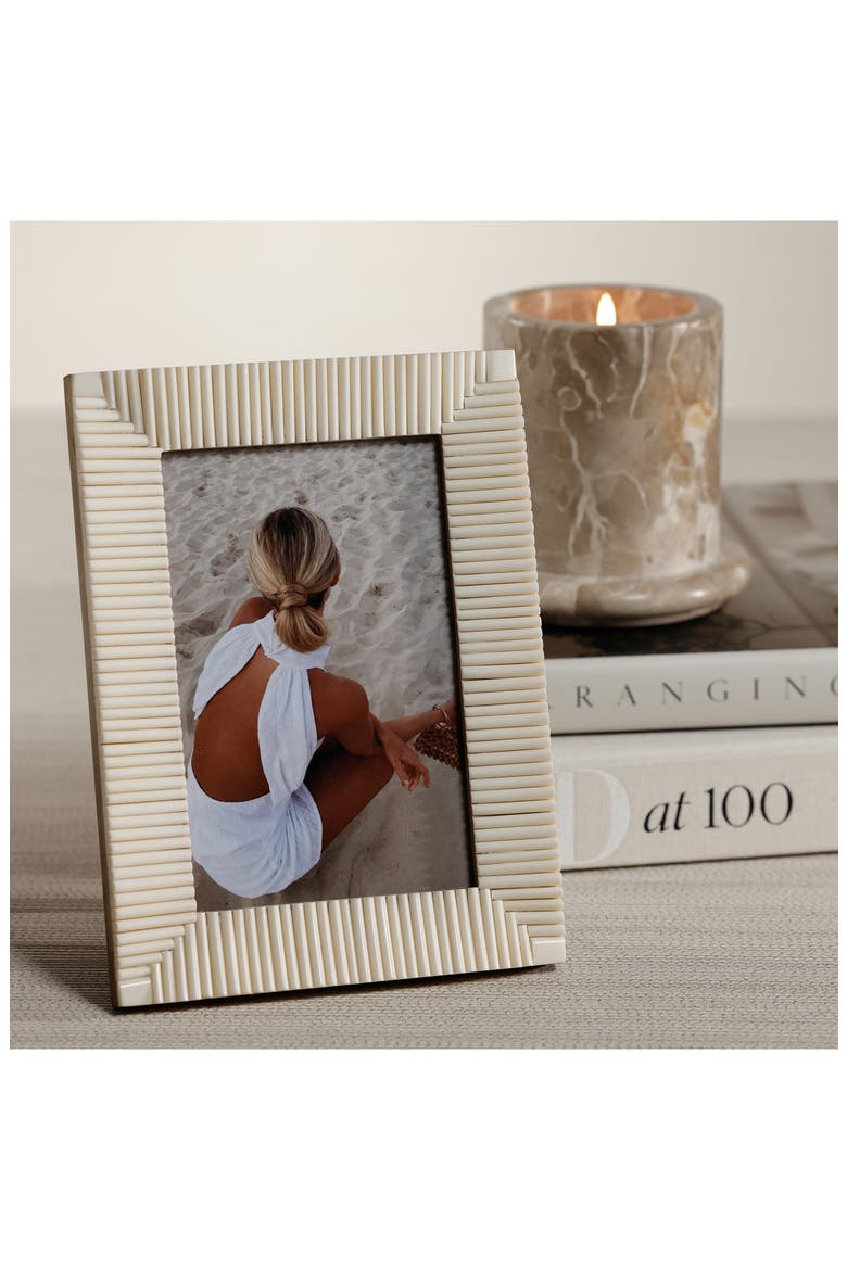 Nubia Ribbed 5.5 x 7.5 Photo Frame, Alternate, color, IVORY