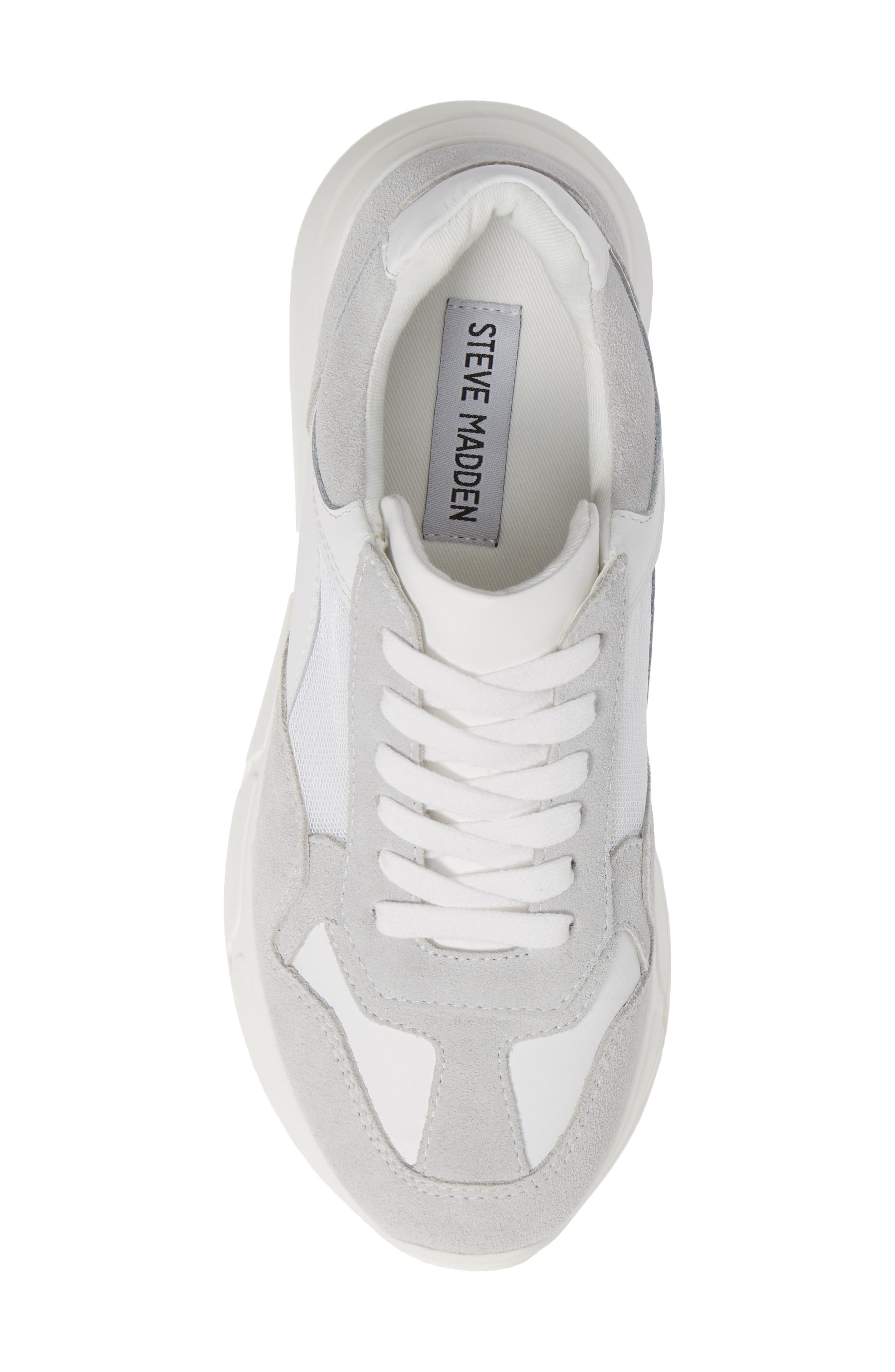 Memory Platform Wedge Sneaker, Alternate, color, WHITE MULTI