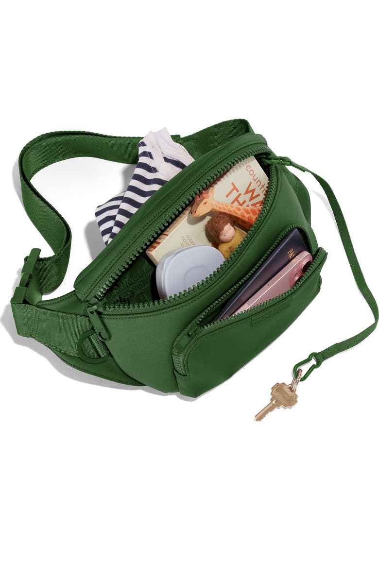 Dagne Dover Jax Large Neoprene Belt Bag, Alternate, color, Pine