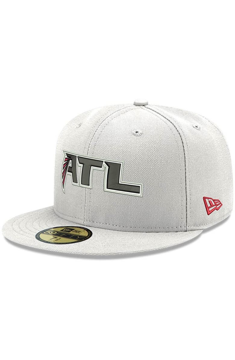 New Era Men's New Era White Atlanta Falcons Omaha ATL 59FIFTY Fitted Hat, Main, color, White