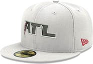New Era Men's New Era White Atlanta Falcons Omaha ATL 59FIFTY Fitted Hat