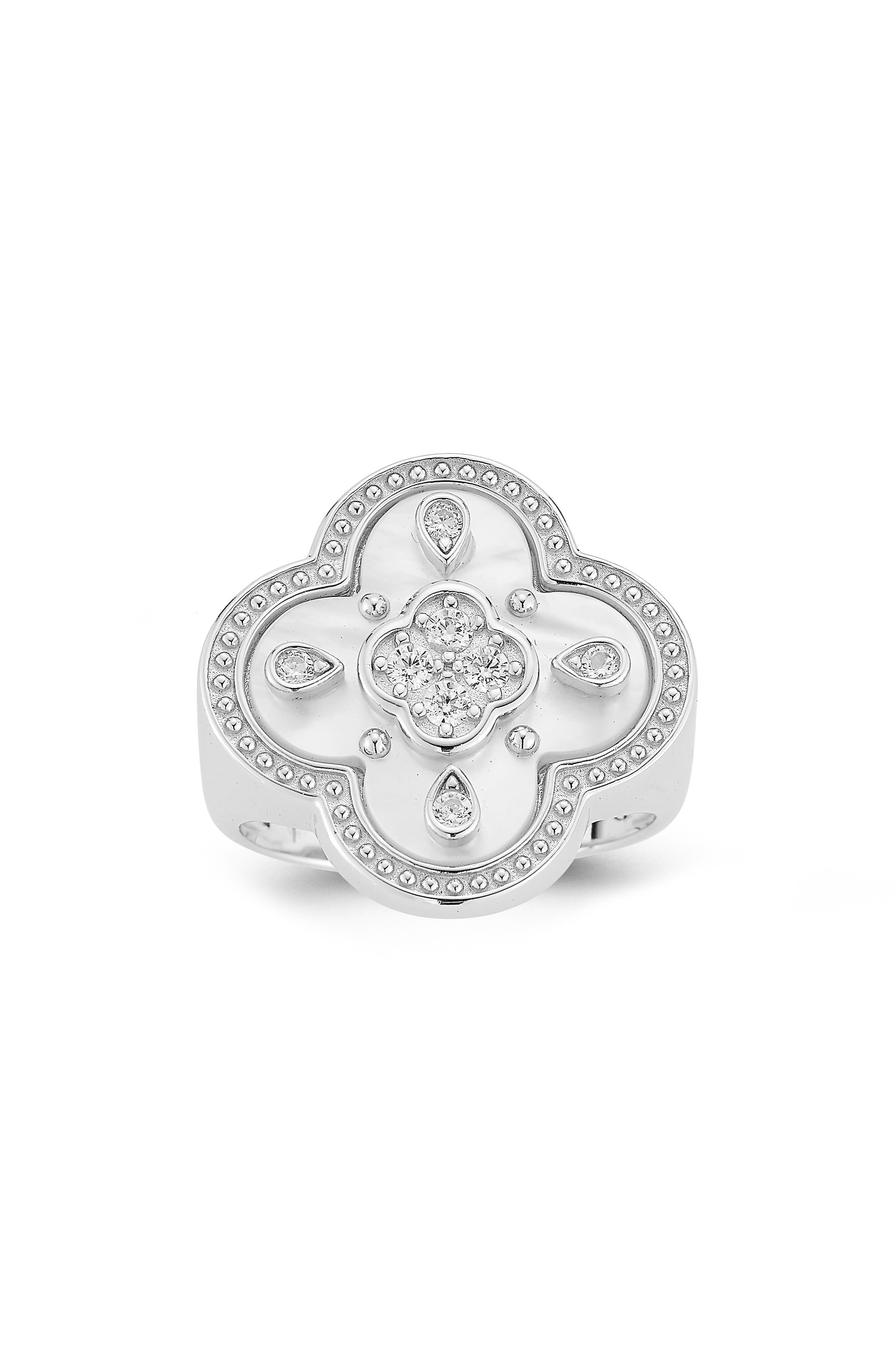 Clover Signet Ring
