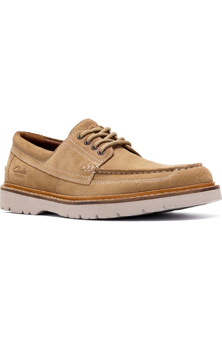 Clarks<sup>®</sup> Weltridge Derby, Main, color, Sand Suede