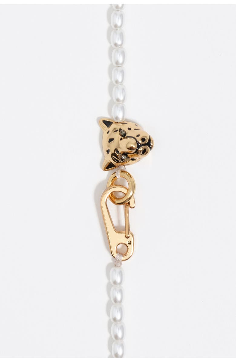 Bimba y Lola Panther Necklace, Alternate, color, Pearl