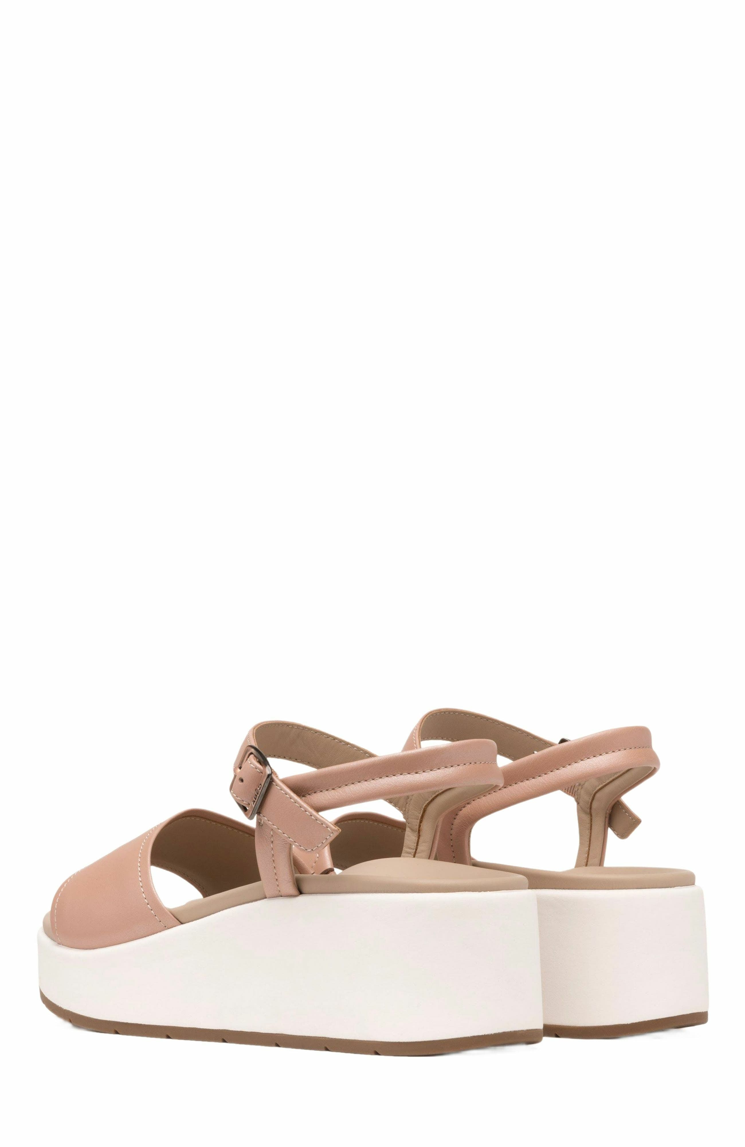 Solstice Buckle Sandal, Alternate, color, Rose Gold Leather - Metatarsal
