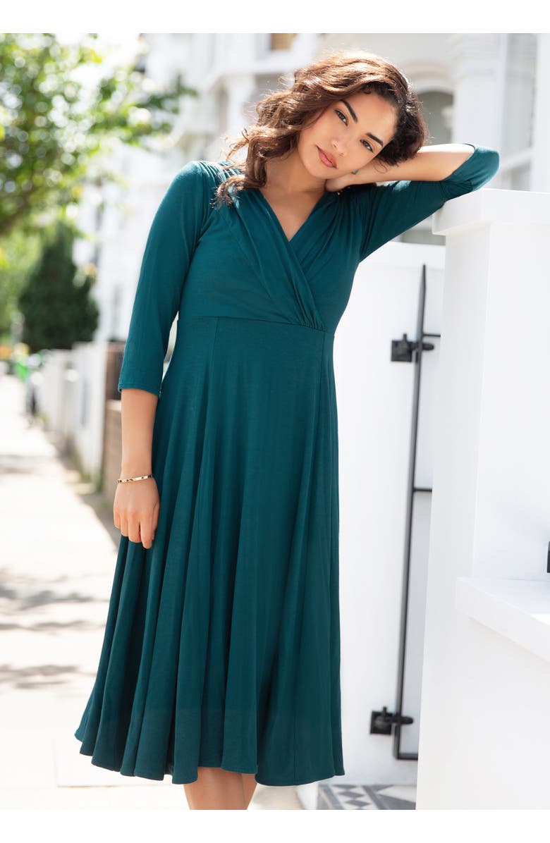 Alie Street London Petite Annie Dress, Alternate, color, Pine Green