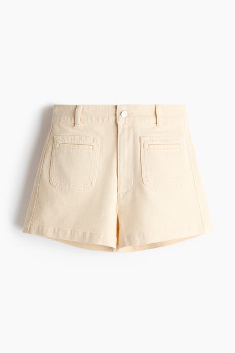 High-waisted Denim Shorts