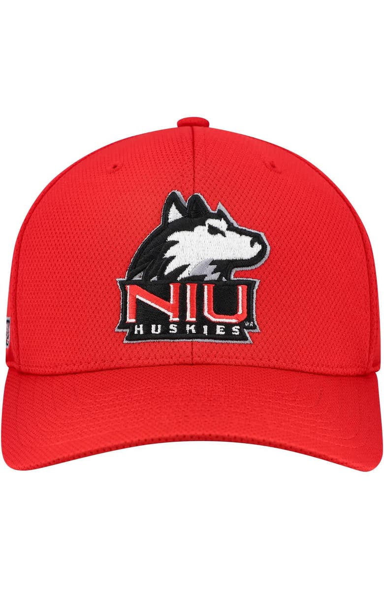 TOP OF THE WORLD Men's Top of the World Cardinal Northern Illinois Huskies Reflex Hybrid Tech Flex Hat, Alternate, color, Cardinal