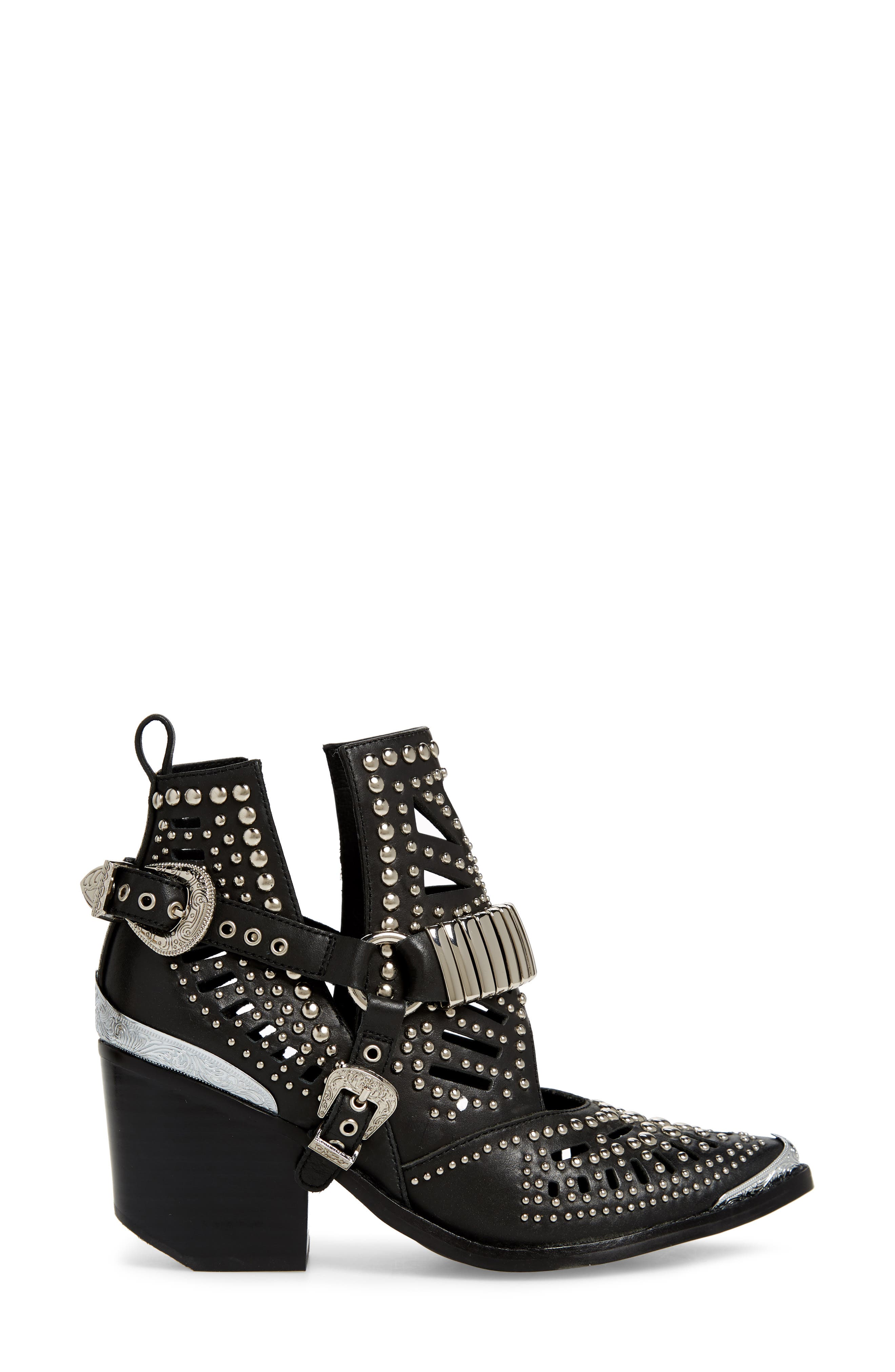 Jeffrey Campbell Wylie Studded Western Bootie, Alternate, color, 