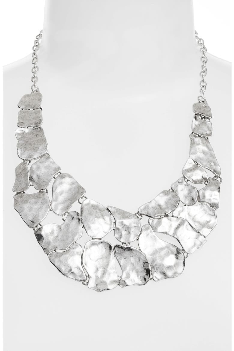 Alice Statement Necklace, Alternate, color, SILVER