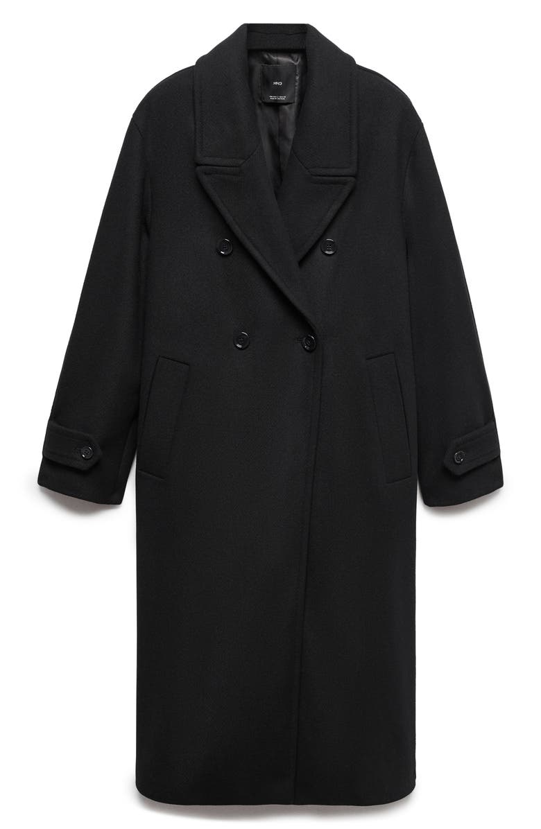MANGO Oversize Wool Blend Coat, Alternate, color,
