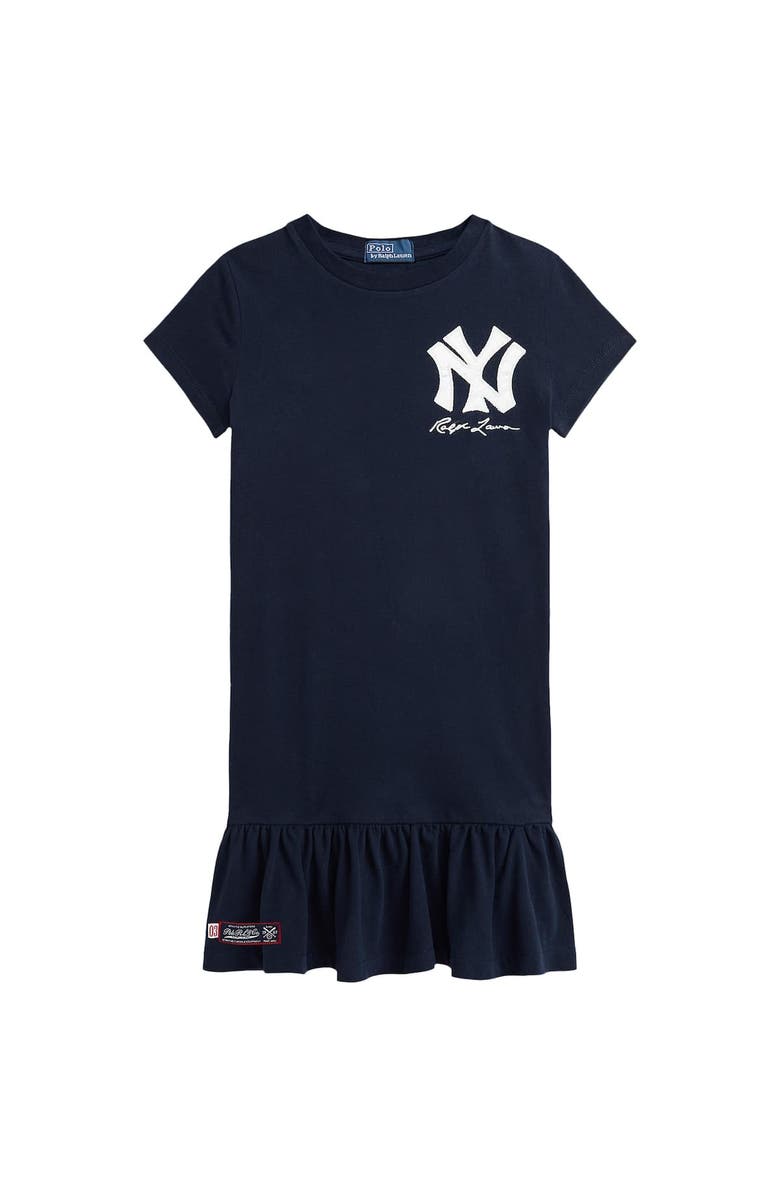 Polo Ralph Lauren Toddler Polo Ralph Lauren Navy Yankees Dress, Alternate, color,