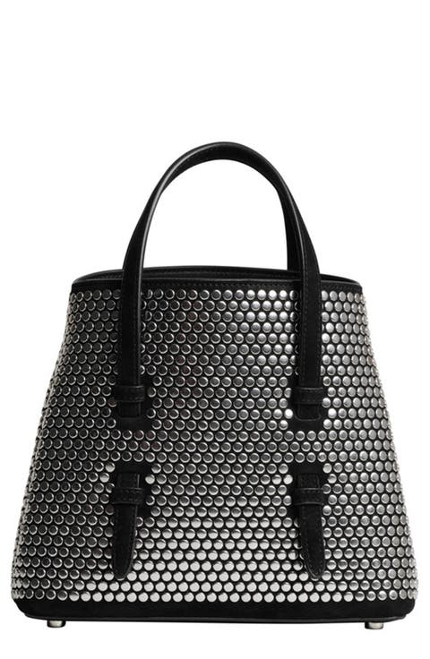 Mina 20 Studded Suede Tote