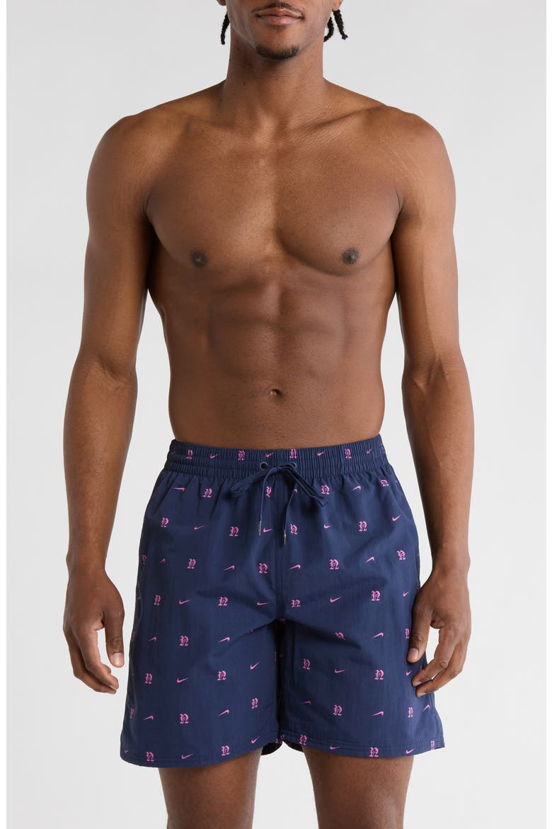 7-Inch Volley Swim Trunks, Main, color, MIDNIGHT NAVY