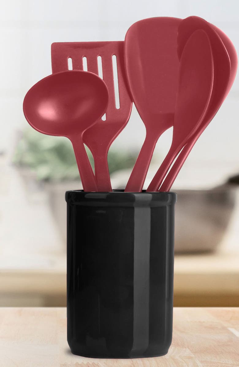 KALUNS Cooking Utensil 10-Piece Set, Alternate, color, Red