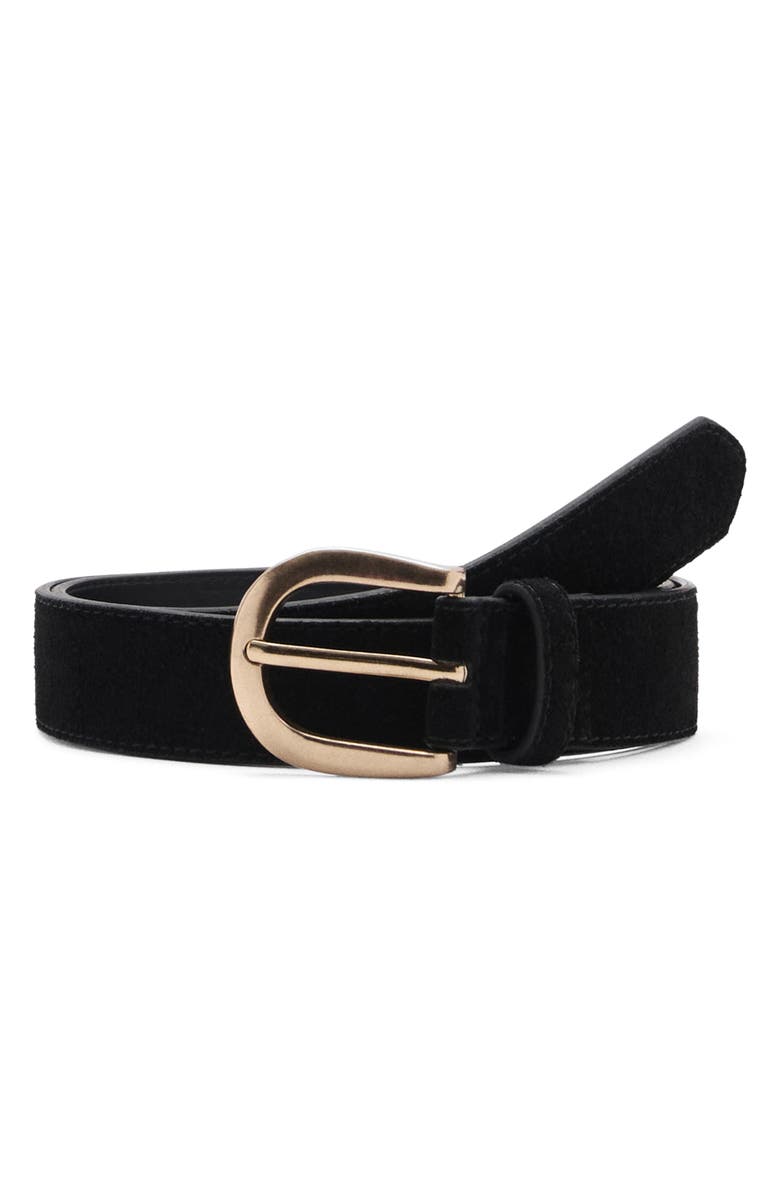 MANGO Katrina Suede Belt, Main, color,