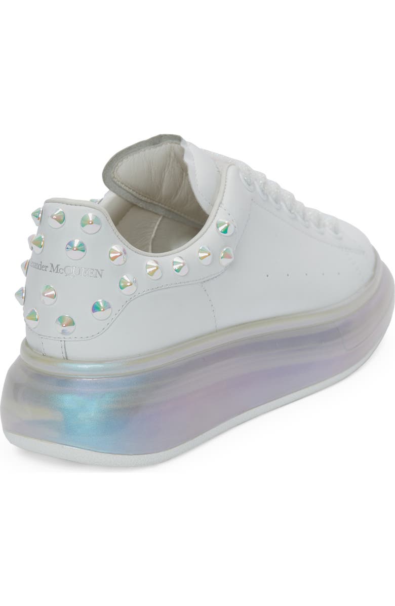 McQueen Alexander McQueen Iridescent Oversize Bubble Sole Platform Sneaker, Alternate, color, White/ Pearl