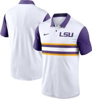 Nike Men's Nike White LSU Tigers Primetime Campus Vapor Performance Polo