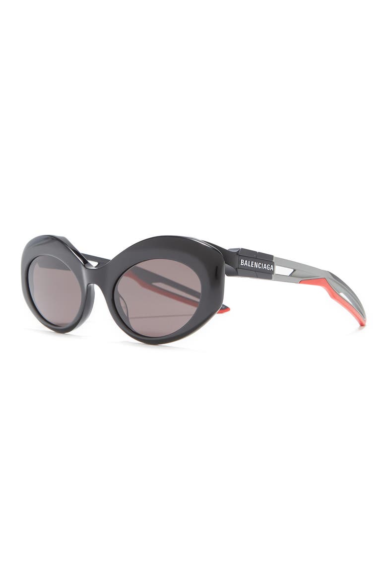 55mm Cat Eye Sunglasses, Alternate, color, BLACK GREY GREY