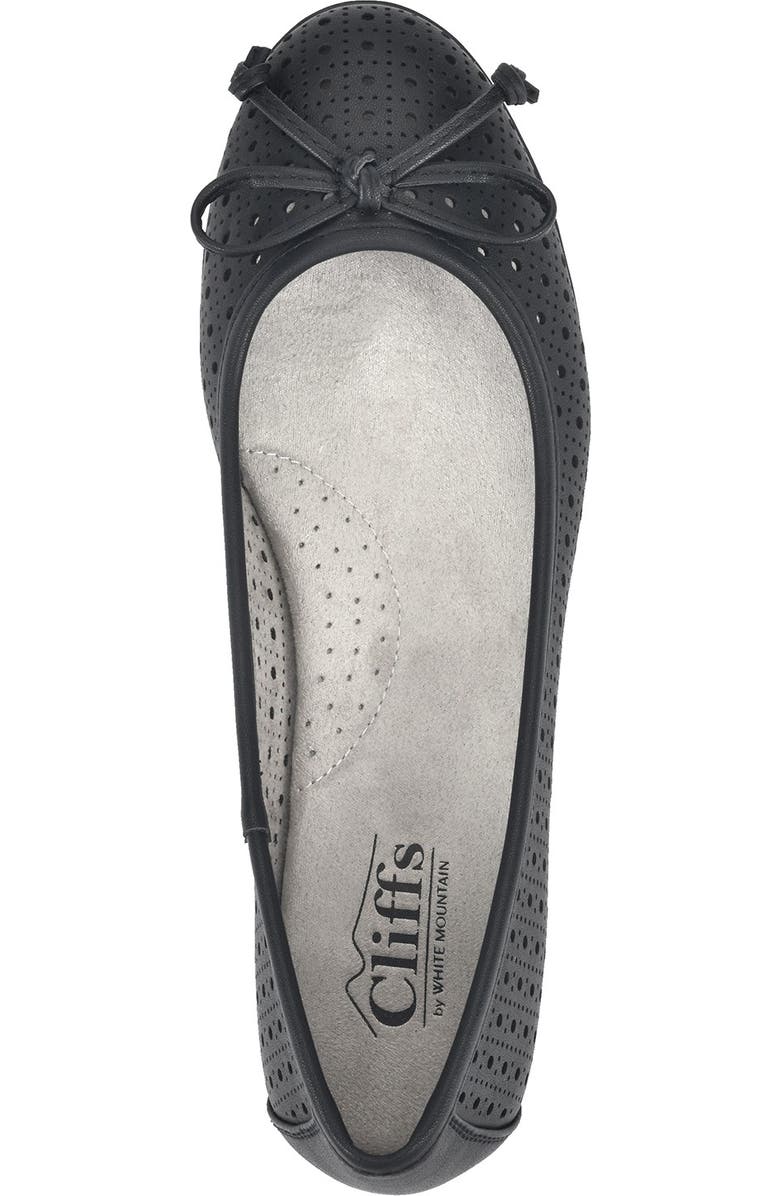 CLIFFS BY WHITE MOUNTAIN Cheryl Ballet Flat, Alternate, color, Black/Burnished/Smooth