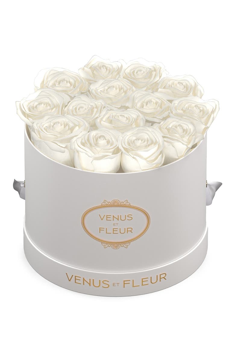 Classic Small Round Eternity Roses, Main, color, PURE WHITE