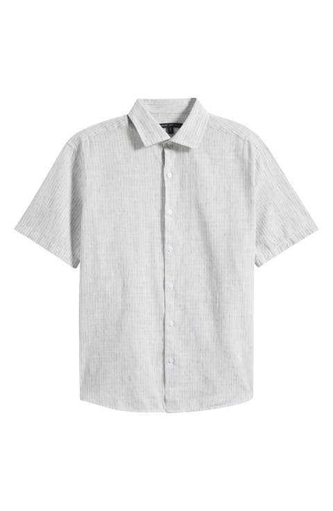 Daxton Print Cotton Blend Sport Shirt