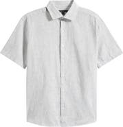 Robert Barakett Daxton Print Cotton Blend Sport Shirt