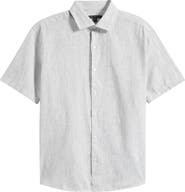 Robert Barakett Daxton Print Cotton Blend Sport Shirt