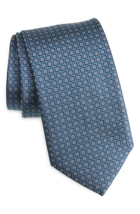 Geometric Silk Tie
