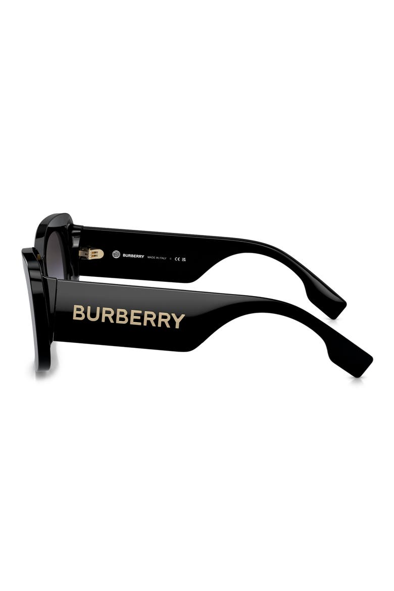 52mm Gradient Square Sunglasses, Alternate, color, BLACK